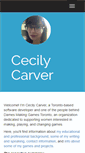 Mobile Screenshot of cecilycarver.com